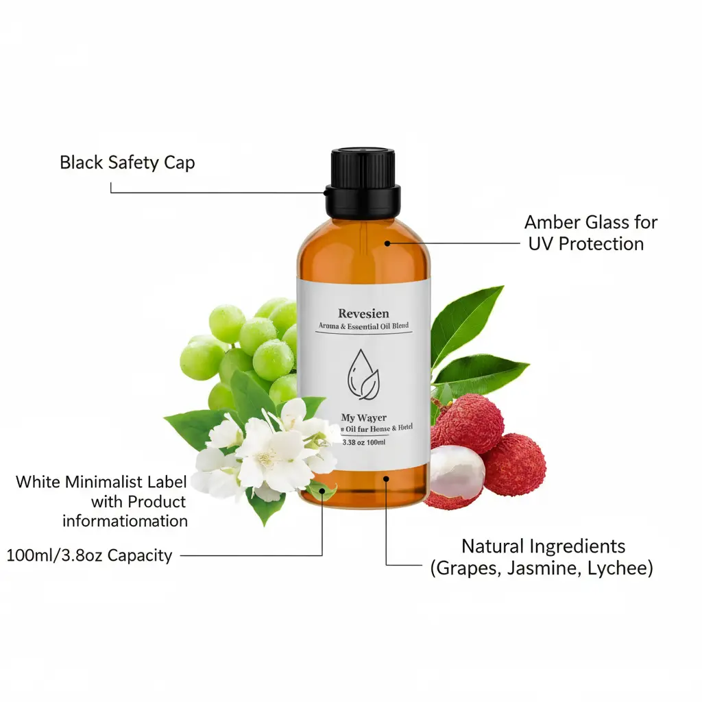 REVESIEN My Wayer Luxury Scents for Hotel | Scent Diffuser Oil - Home & Office Essential Oils for Diffuser | Waterless Diffuser Pure Aromatherapy Fragrance Diffuser Oil | Aroma Oils for Diffuser-100mL The Blue Coil