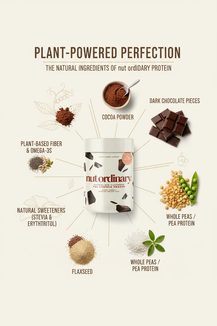 Nut Ordinary Cacao Pea Protein Powder Mix