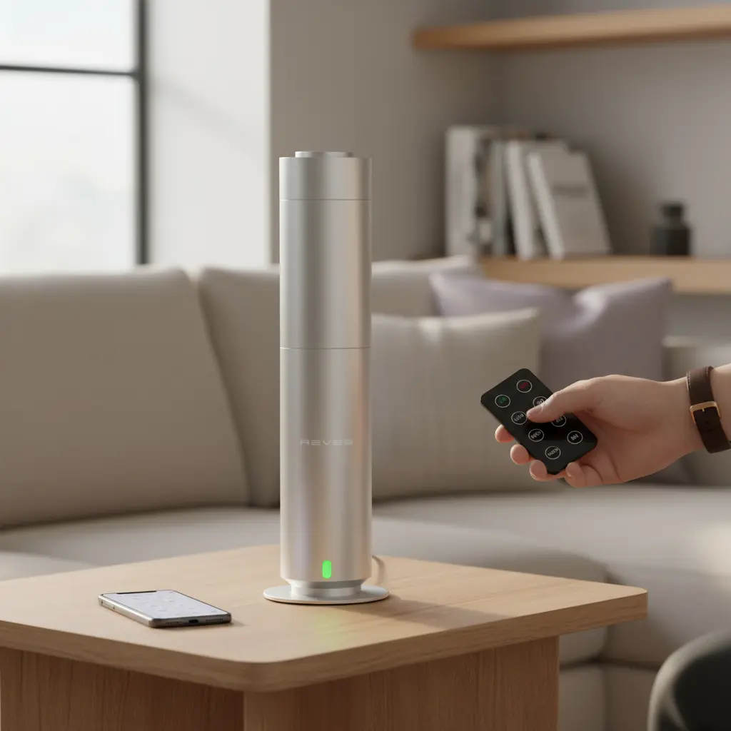 Diffuser Machine for Hotel-Scent Air Machine for Home-Diffusers for Home-Waterless Essential Oil Diffusers-Studio Scent Diffuser-Large Room-Cold Air-Office Fragrance-App Remote Control - Silver The Blue Coil