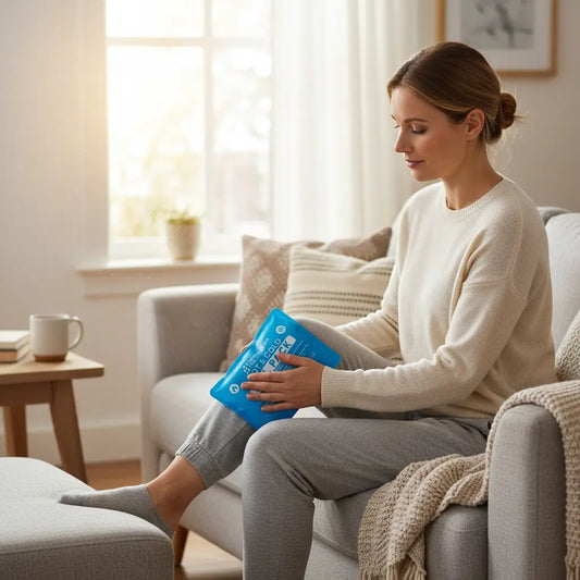 Reusable Hot and Cold Gel Ice Packs for Injuries - 7 Pack Variety Gel Ice Pack Set - Hot and Cold Therapy Solution for Injuries Cold Packs for Pain Relief - Ice Packs for Injuries Reusable The Blue Coil