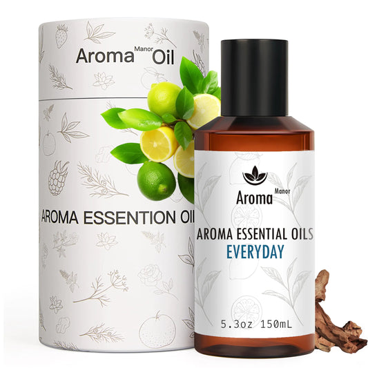 Hotel Scent Diffuser - Everyday Essential Oils for Scent Diffuser - Lemon LimeCitron Guaiac Wood Tea Leaves - Home Luxury Scents Aroma Fragrance for Home Office