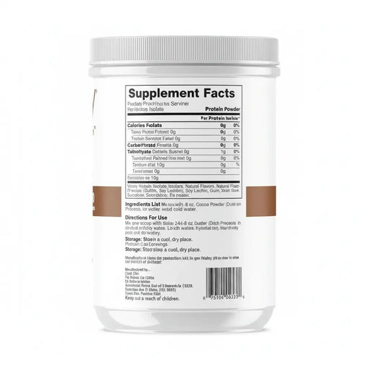 Unjury Whey Protein Powder | Chocolate Protein Powder | 21g 100% Whey Isolate Protein Powder | Low Carb and Lactose Free | Gluten Free Whey Protein Isolate | Certified Kosher | 15 Servings The Blue Coil