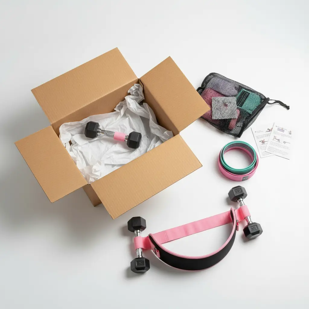 MINGLE Hip Thrust Belt for Dumbbells Heavy & 3 Fabric Resistance Bands for Legs Hip Thrust Band & Exercise Bands Resistance Set Booty Sprout with Cloth Resistance Bands for Working Out. The Blue Coil