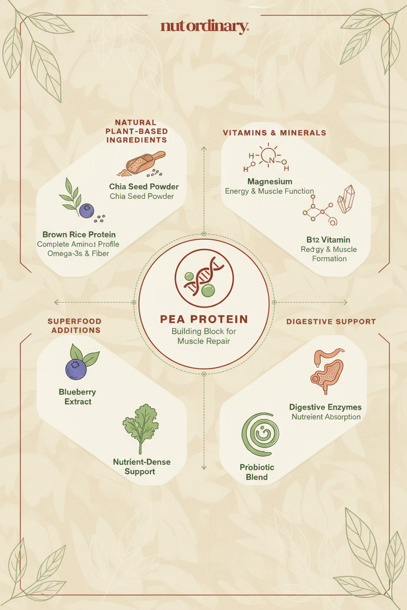 Nut Ordinary Plain Pea Protein Powder Mix