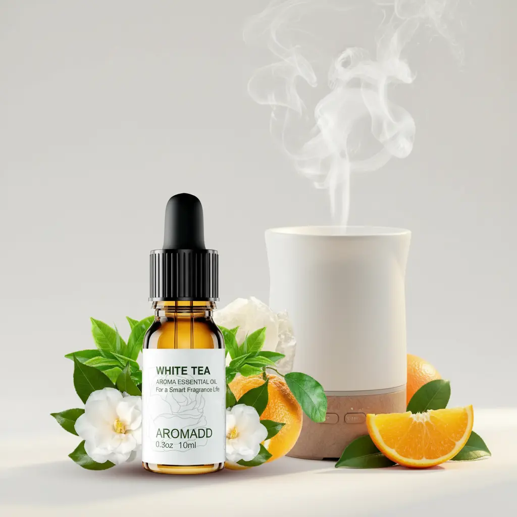 Aromadd White Tea Aroma Essential Oil Blend Aromatherapy Diffuser Oil for Diffusers for HomeAromatherapy Oils - 0.3 fl oz 10 ml The Blue Coil
