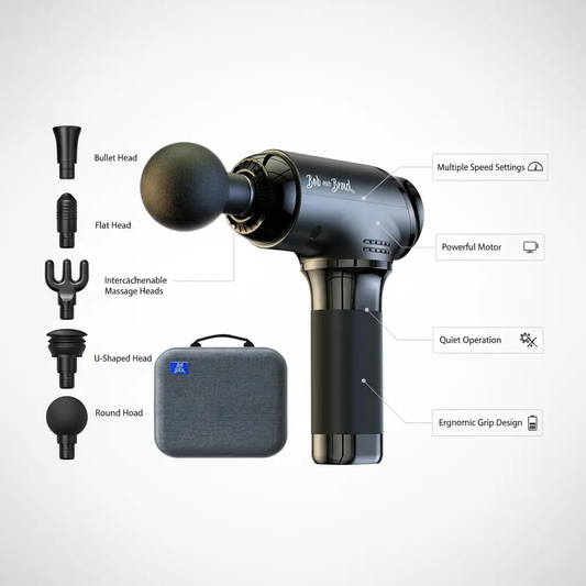 BOB AND BRAD T2 Massage Gun Percussion Muscle Massage Gun Deep Tissue with 10MM Amplitude Upgraded 4000 mah Battery Handheld Electric Massager for Athletes Pain Relief FSA and HSA Eligible The Blue Coil