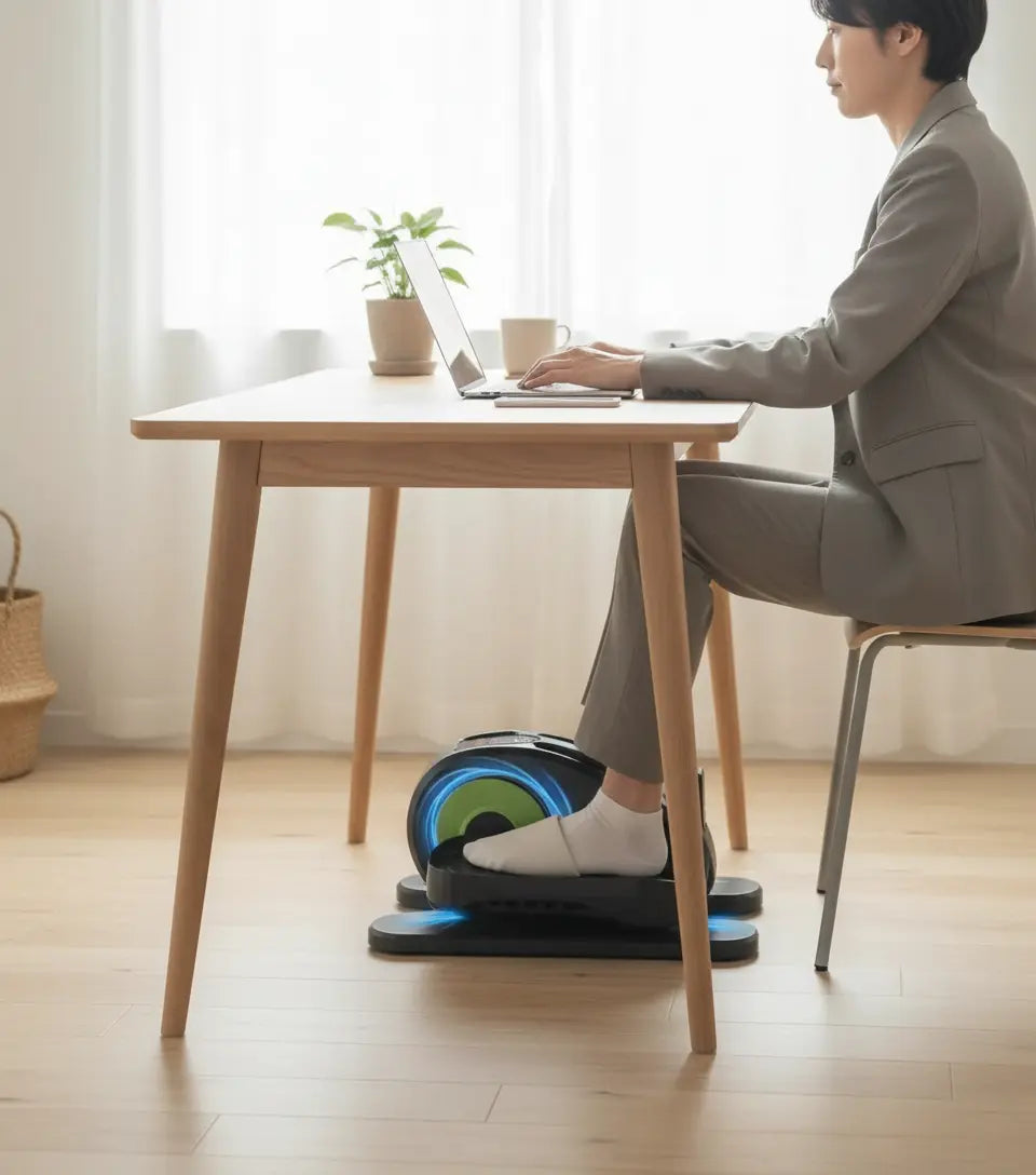 Under Desk Elliptical Elliptical Machines for Home Use Seated Elliptical Ellipse Leg Exerciser Exerciser for Seniors Portable Elliptical Under Desk Bike Pedal Exerciser Exerciser for Seniors The Blue Coil