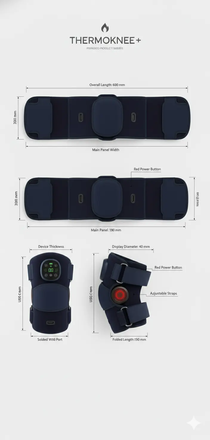 Creliver Knee Massager with Heat FSA or HSA Eligible Cordless Knee Massager with 6 Heat Levels Knee Heating Pad for Joint Pain Meniscus Tear Pain Relief Gifts for Dad Men Updated Edition The Blue Coil