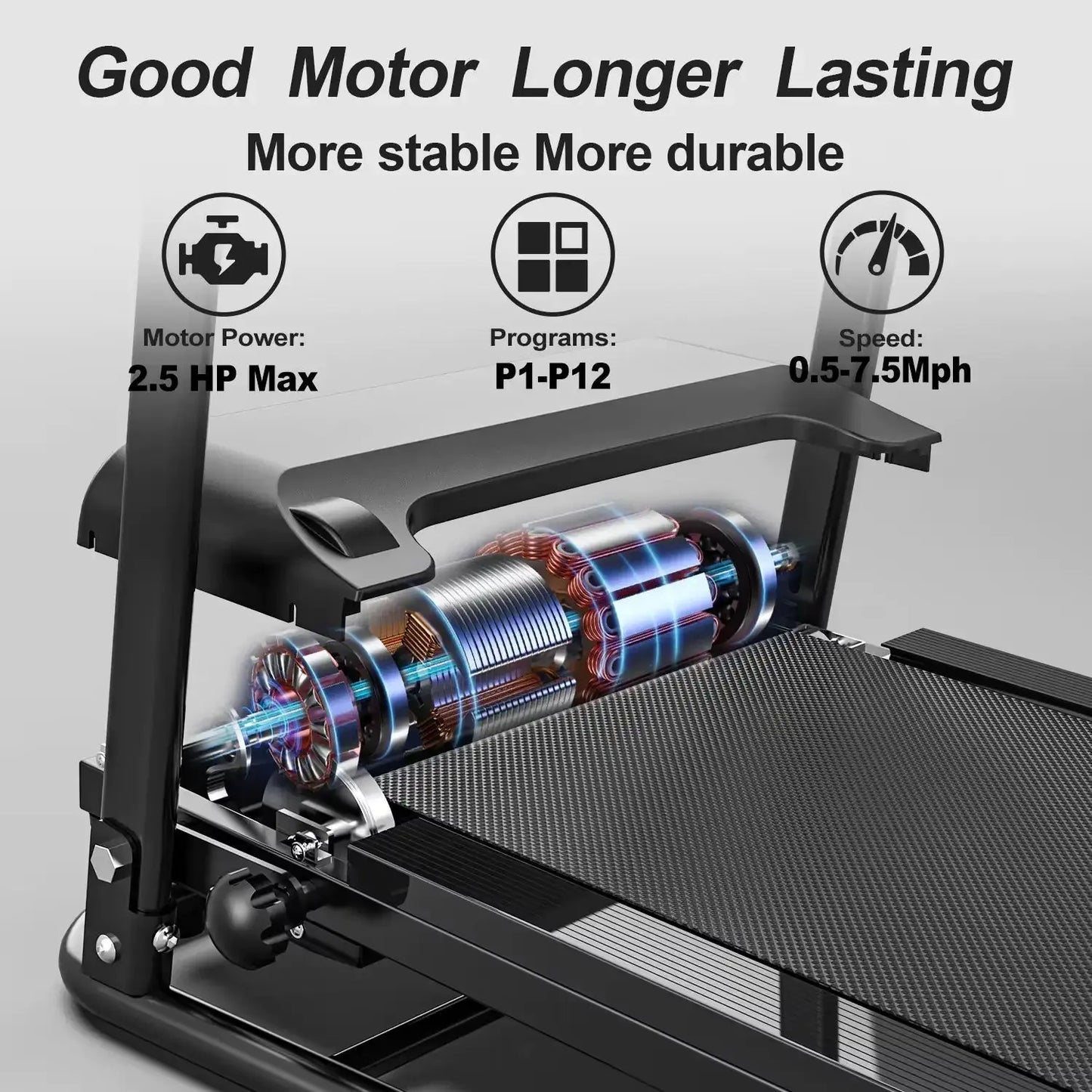 Home Folding Treadmill With Pulse Sensor The Blue Coil