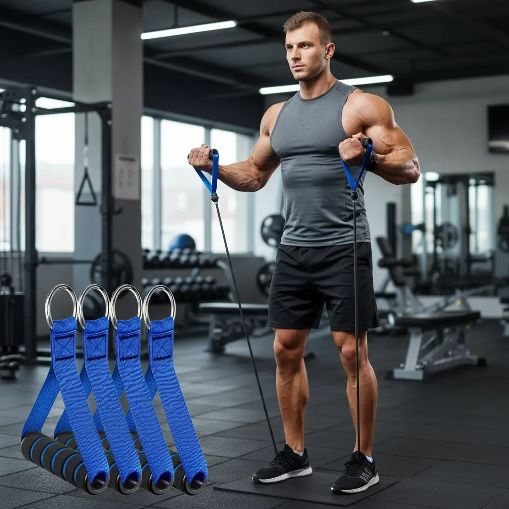 Heavy Resistance Bands for Working Out NITEEN Resistance Bands with Handles Weight Exercise Bands for Men Women Workout Bands with Door Anchor and Ankle Straps Strength Training Equipment The Blue Coil