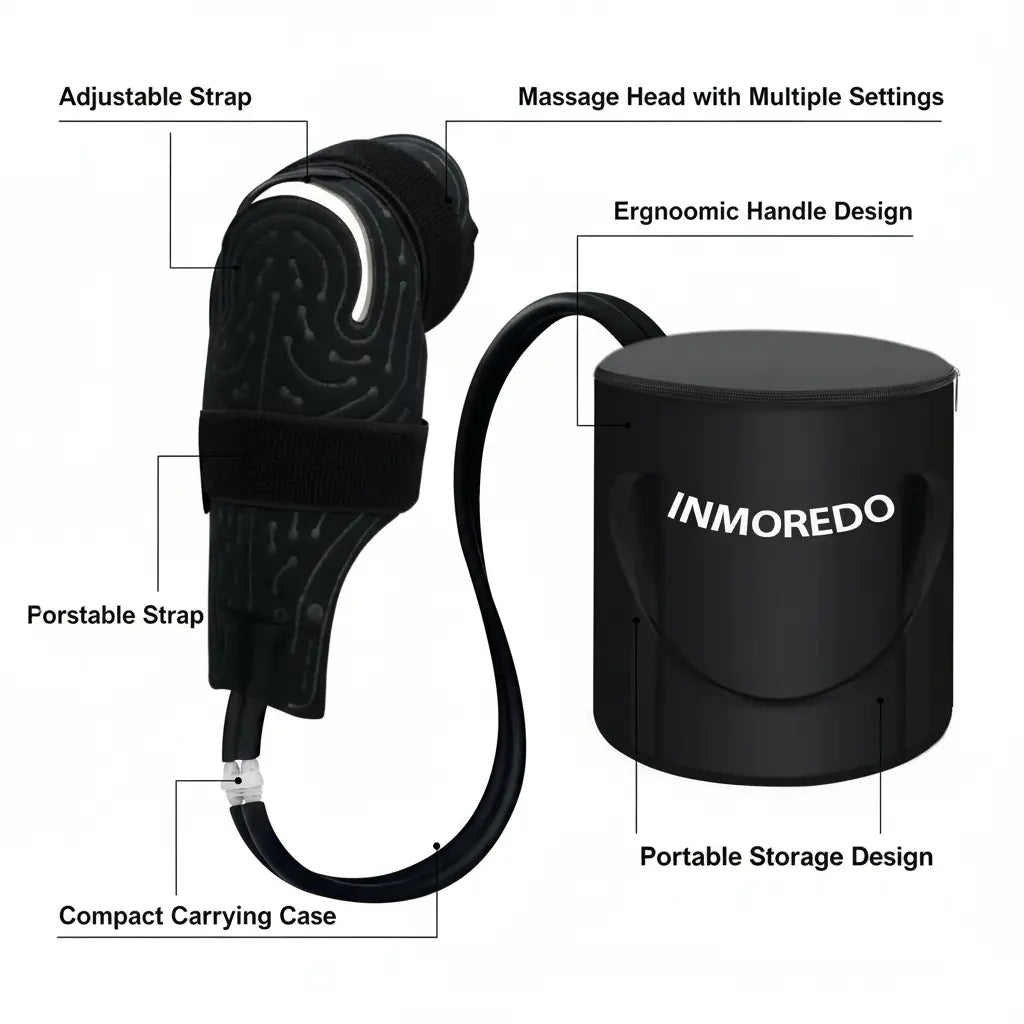 Inmoredo Portable Cold Therapy System Machine with Adjustable Knee Therapy Ice Machine After Knee Surgery The Blue Coil