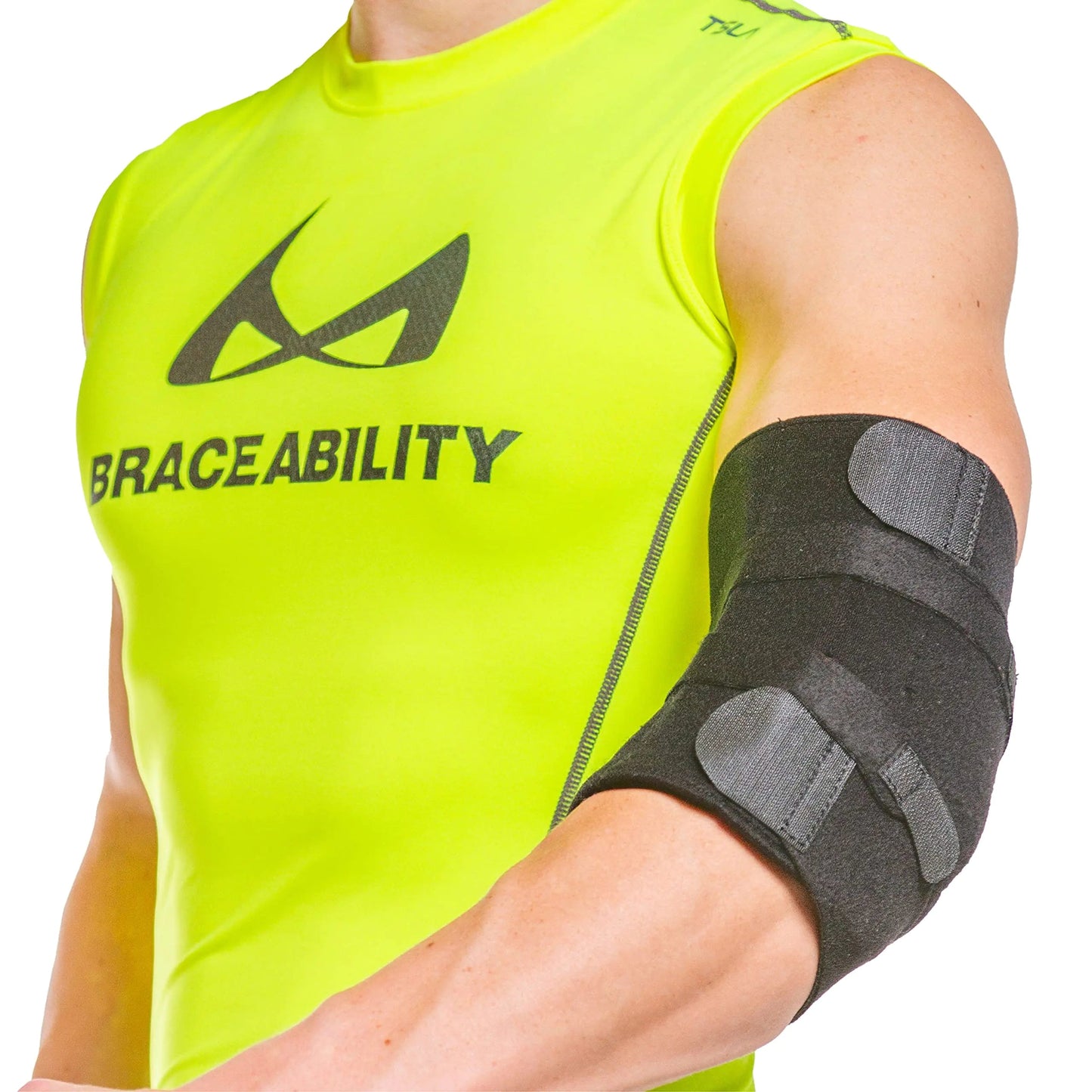 BraceAbility Cubital Tunnel Syndrome Brace - Ulnar Nerve Padded Elbow Splint for Sleeping and Daytime Support for Radial Neuropathy and Nerve Entrapment Treatment Pain-Relief and Recovery (Universal) The Blue Coil