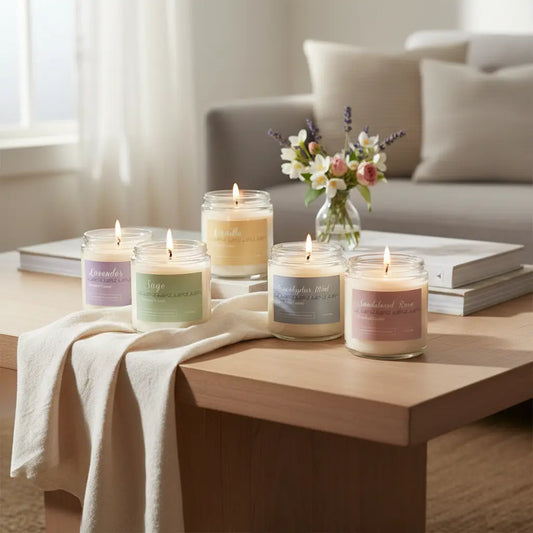 6 Pack Candles for Home Scented Aromatherapy Candles Gifts Set for Women Lavender Candle 37.8 oz 300 Hour Long Lasting Candles Stocking Stuffers Birthday Valentine Christmas Anniversary Present The Blue Coil