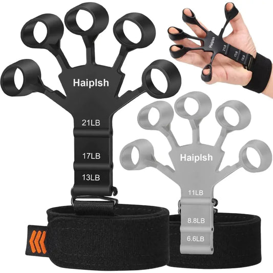 Hand Grip Strengthener and Finger Exerciser 2 Pack The Blue Coil