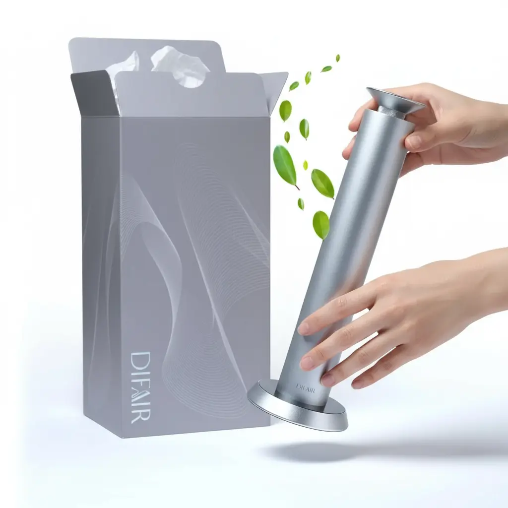 Difair Waterless Essential Oil Diffuser - Wireless Aromatherapy Diffuser Oil Machine - Fragrance Oil Scent Diffusers for Home - Cold Air Diffuser for Office - Aroma Diffuser for Home Hotel Spa The Blue Coil