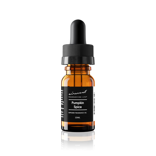 Pumpkin Spice Diffuser Oil - AirScent Pumpkin Spice Essential Oil Blend - 10 mL 0.34 fl oz Glass Dropper Bottle for Aromatherapy Diffusers and Humidifiers - Fall Scents