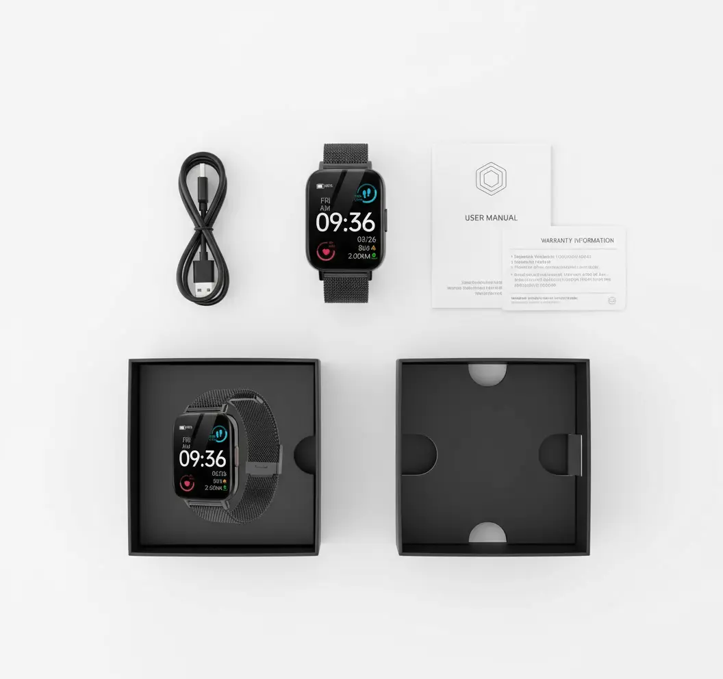 Smart Watch(Answer/Make Call) 1.85" Smart watch for Men Women IP68 Waterproof Smart Watches for Android iPhone Fitness Activity Tracker Heart Rate Sleep Monitor 100+ Sport Modes PedometerBlack. The Blue Coil