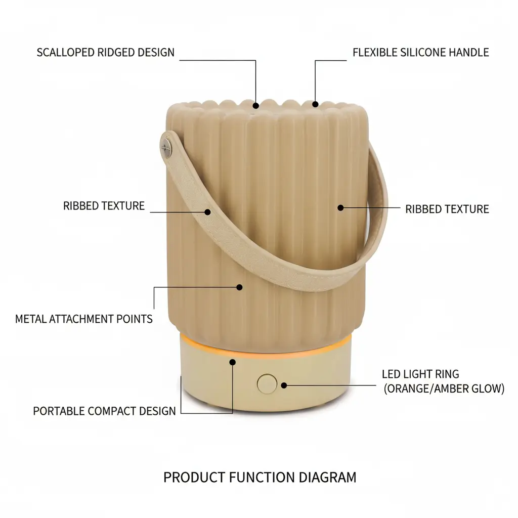 VICTORIA AROMA Essential Oil Diffuser - Multifunction Aromatherapy Diffuser 7 LED Color Changing Light 100ML Ceramic Diffuser Easy to Clean Suitable for HomeOffice(Beige) The Blue Coil