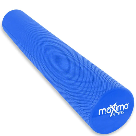 Maximo Fitness Foam Roller – 36" x 6" Exercise Rollers for Trigger Point Self Massage & Muscle Tension Relief The Blue Coil