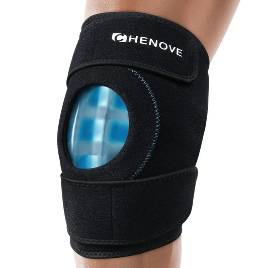 CHENOVE Knee Ice Pack Wrap Cold Pack with Cold Compression for Knee Reusable Ice Pack Meniscus Tear and ACL The Blue Coil