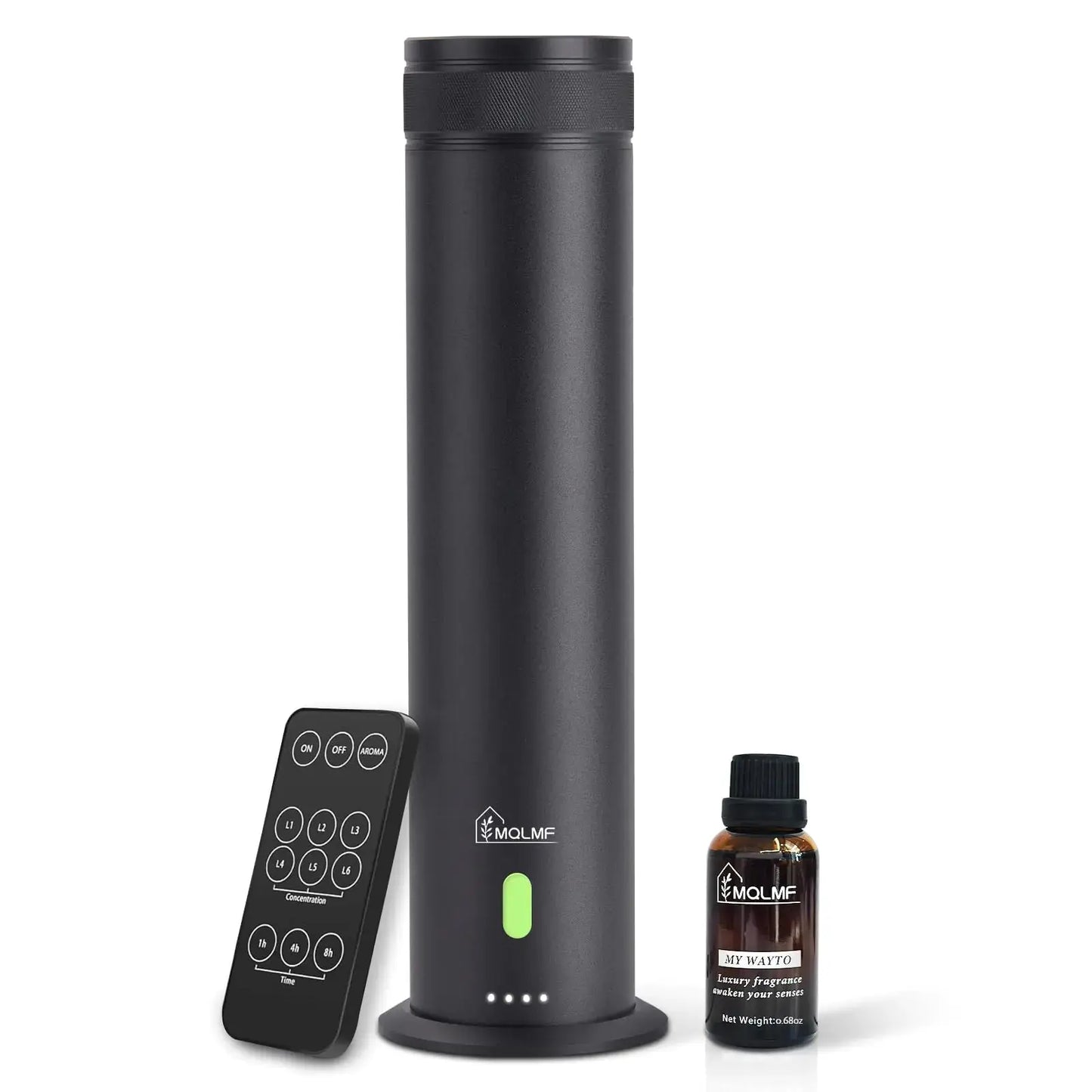 MQLMF Hotel Collection Diffuser MachineRechargeable Water-DilutionAluminum1000 Sq FtHome Diffusers for Large HomeScent Air Machine for HomeWhole House Diffuser - Obsidian Black The Blue Coil