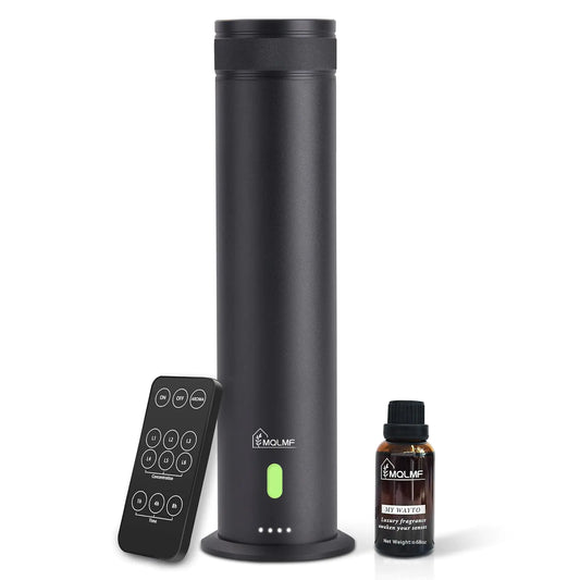 MQLMF Hotel Collection Diffuser MachineRechargeable Water-DilutionAluminum1000 Sq FtHome Diffusers for Large HomeScent Air Machine for HomeWhole House Diffuser - Obsidian Black