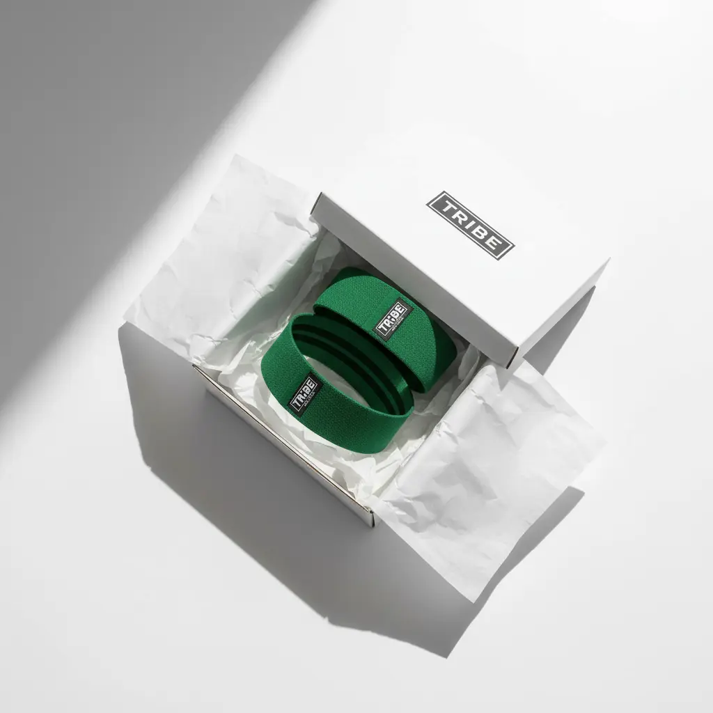 Fabric Resistance Bands for Legs - Workout Bands Resistance Bands for Men and Women - Booty Bands for Working Out - Exercise Bands Resistance Bands Set - Elastic Bands for Exercise (Green) The Blue Coil