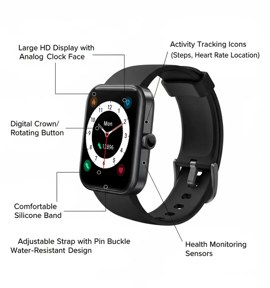 Smart Watches for Men WomenBuilt-in Alexa Fitness Watch with Blood Oxygen/Heart Rate/Sleep Monitor 100 Sport Modes IP68 Waterproof Smart Watch for Android iOS Phones The Blue Coil