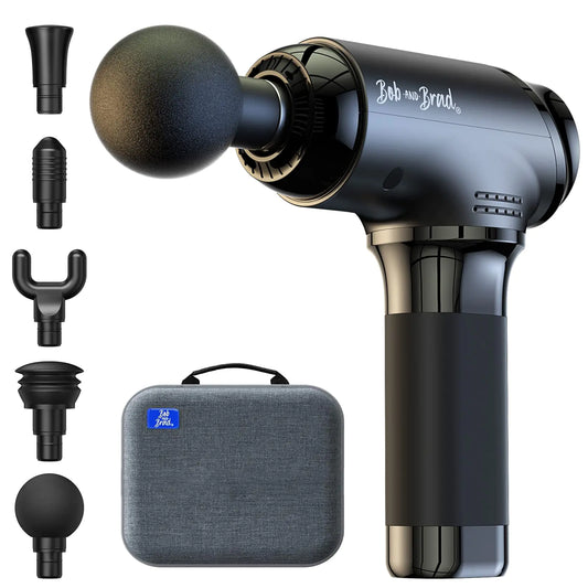 BOB AND BRAD T2 Massage Gun Percussion Muscle Massage Gun Deep Tissue with 10MM Amplitude Upgraded 4000 mah Battery Handheld Electric Massager for Athletes Pain Relief FSA and HSA Eligible
