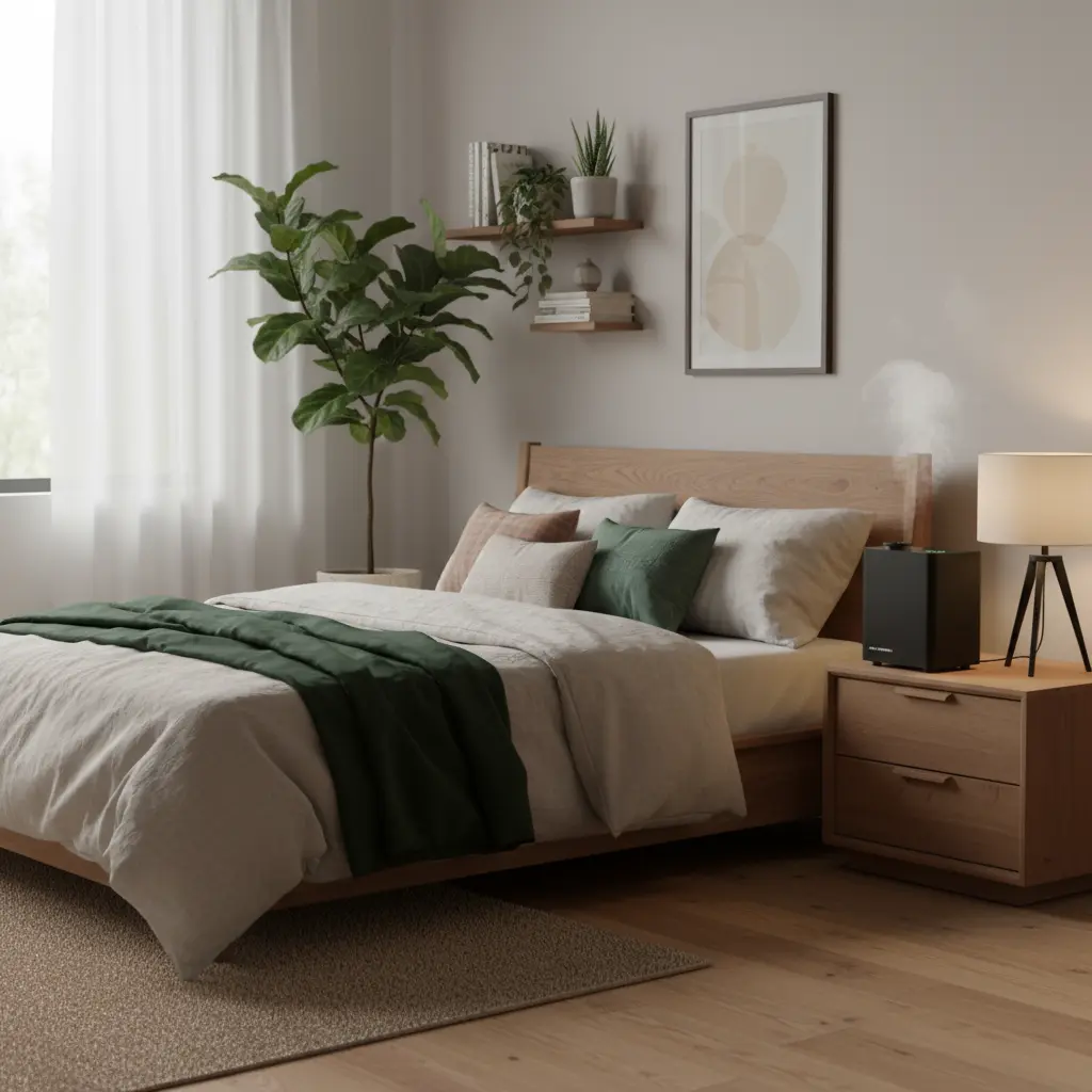 Scent Diffuser Machine Scent Air Machine for Home HVAC Scent Diffuser Cover Up to 3000 Sq. Ft with Cold Air Technology | Commercial Waterless Aromatherapy Diffuser for Large Room - Black The Blue Coil