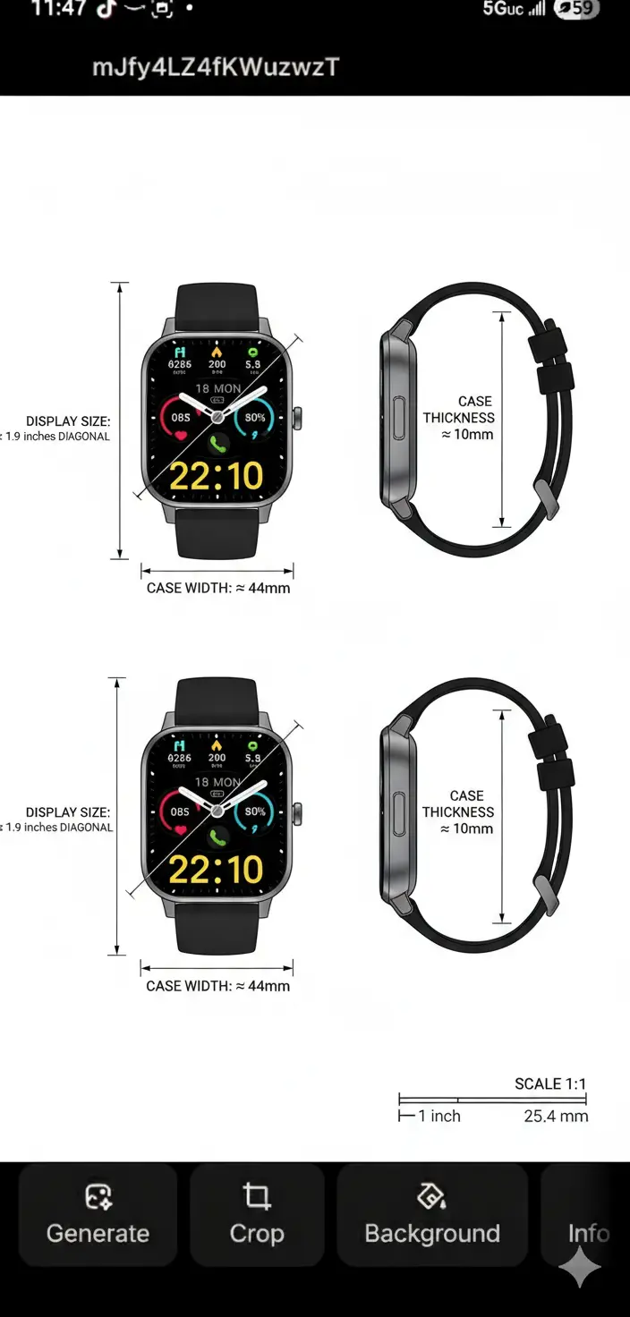 Kuizil Smart Watch 1.91" Smartwatch for Men Women (Answer/Make Call) Fitness Tracker with 100+ Sport Modes IP68 Waterproof Heart Rate/Sleep Monitor Pedometer Activity Tracker for Android iOS The Blue Coil