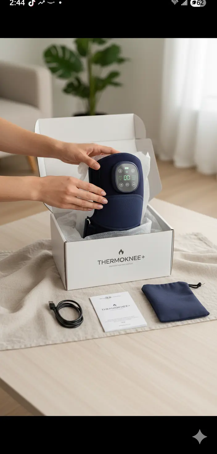 Creliver Knee Massager with Heat FSA or HSA Eligible Cordless Knee Massager with 6 Heat Levels Knee Heating Pad for Joint Pain Meniscus Tear Pain Relief Gifts for Dad Men Updated Edition The Blue Coil