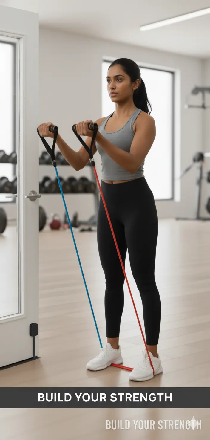 Resistance Bands Set with Handles， Exercise Bands for Home Gym， Resistance Bands for Working Out， Bandas De Resistencia para Hacer Ejercicio， Workout Bands， Exercise Bands Resistance Bands Set The Blue Coil
