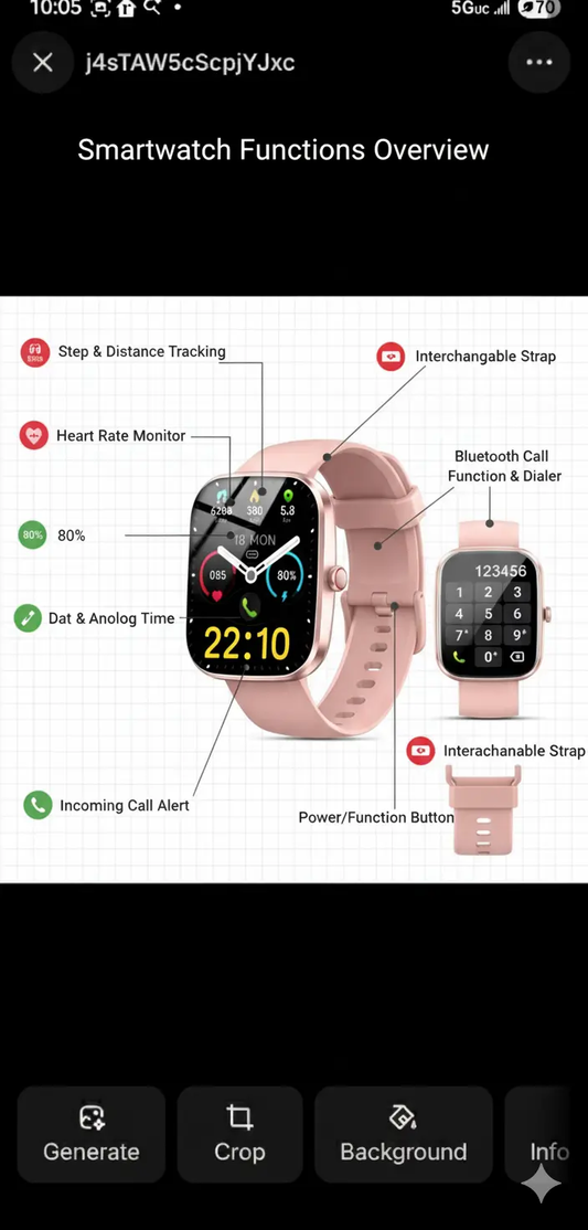 Smart Watch 1.91"Smartwatch for Men Women (Answer/Make Call) Fitness Tracker with 100+ Sport Modes IP68 Waterproof Heart Rate/Sleep Monitor Spo2 Pedometer Activity Tracker for Android iOS The Blue Coil