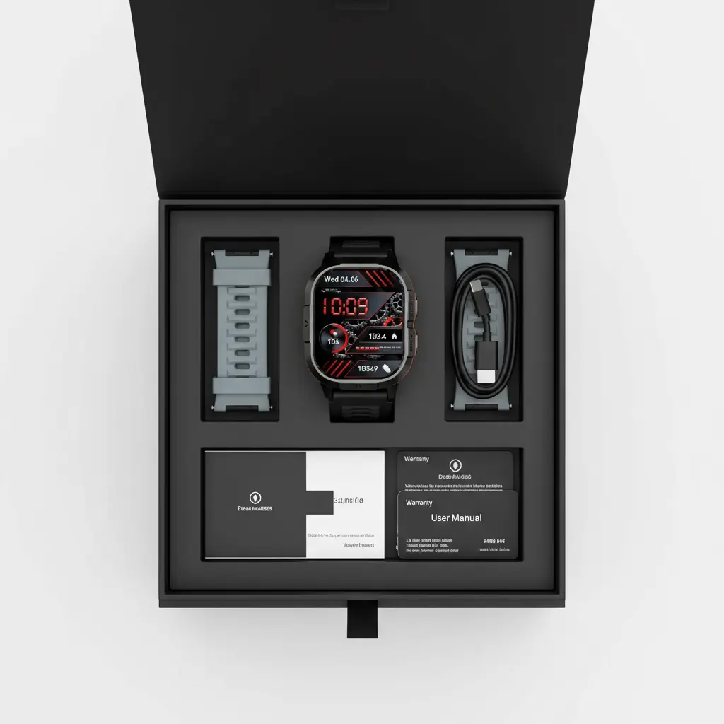 Smart Watch for Men Fitness Tracker: Make/Answer Call Military Smart Watches for Men Digital Watches Run Waterproof Smartwatch Android Phones iPhone Samsung Compatible Heart Rate Monitor Orange Black The Blue Coil