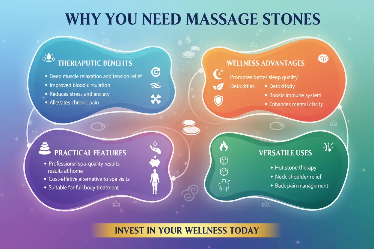 Primachen Hot Stone Massage Kit 14 Pcs The Blue Coil